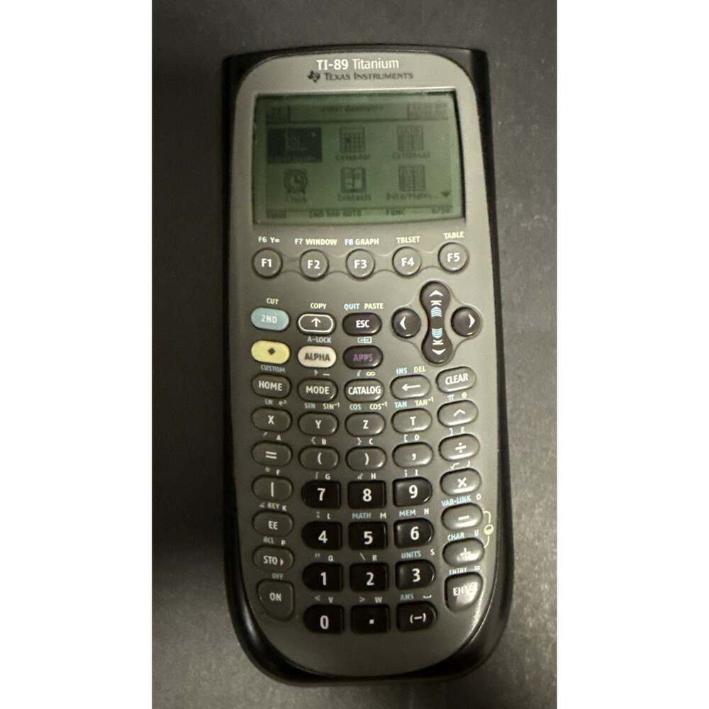 Texas Instruments TI-89 Titanium Graphing Calculator Black Gray Calculus Math - Picture 3 of 7
